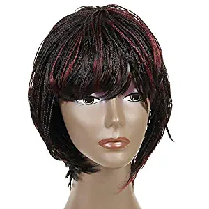 Synthetic Small Box Braided Wigs African American Bob Braid Wigs for Black Women 12