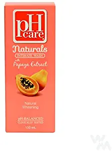 pH Care Naturals Intimate Wash with Papaya Extract Natural Whitening 150ml