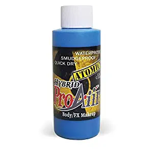 Face Painting Makeup - ProAiir Waterproof Makeup - 4.2 oz (120ml) Biohazard Blue