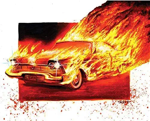 FIERY '58 PLYMOUTH FURY from JOHN CARPENTERS CHRISTINE Poster Print