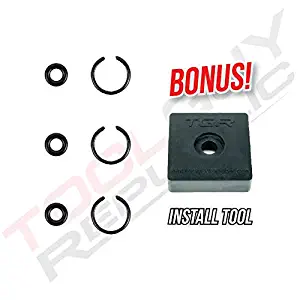 TOOLGUY REPUBLIC 3/8" Impact Retaining Ring Clip with O-Ring fits Milwaukee Type Wrenches - 3 Sets