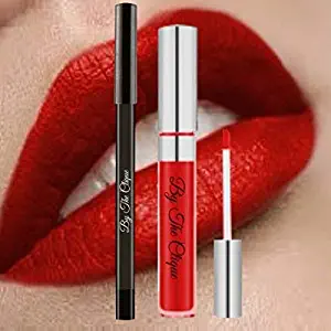 Premium Long Lasting Matte Lip Kit |"Red Carpet Ready" Red Ultra Wear Cliquestick Lipstick and Liner Set | By The Clique