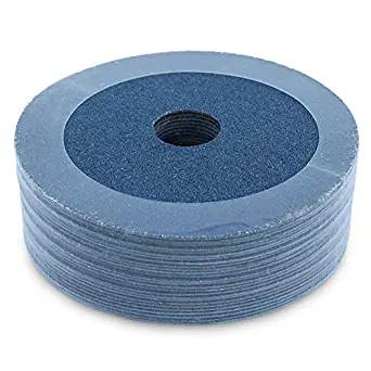 BHA Zirconia Resin Fiber Sanding and Grinding Discs, 4.5” x 7/8”, 60 Grit - 25 Pack