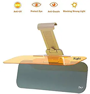 XINDELL Car Sun Visor Extender 2 in 1 Sun Blocker Day Anti Glare Baffle in Sun Light and Night Vision Goggles, Universal Windshield Driving Sun-Shading Board Eyes Protector for Small Car