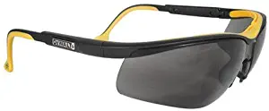 Dewalt DPG55-2C Dual Comfort Smoke High Performance Protective Safety Glasses with Dual-Injected Rubber Frame and Temples