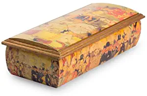 NOVICA Decorative Wood Decoupage Jewelry Box, Multicolor, Afternoon in The Alameda'