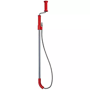 RIDGID 59802 K-6 DH Toilet Auger, 6-Foot Toilet Auger Snake with Drop Head to Clear Clogged Toilets with Hard Angles