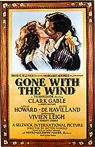 Erthstore 11x17 inch Wall Poster of Gone with The Wind Clark Gable Vivien Leigh