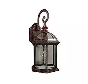 Trans Globe Lighting 4181 BC Outdoor Wentworth 15.75" Wall Lantern, Black Copper