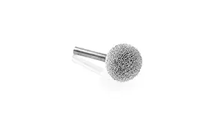 Kutzall Original Sphere Burr, 1/4" Shaft (6.3mm) - Coarse, Tungsten Carbide: Coating 1" (25.4mm) Head Diameter x 1" (25.4mm) Head Length - S-1