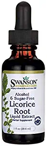 Swanson Licorice Root Liquid Extract (Alcohol and Sugar-Free) 1 fl Ounce (29.6 ml) Liquid