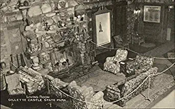 Gillette Castle State Park - Living Room East Haddam, Connecticut CT Original Vintage Postcard