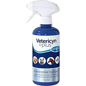 Vetericyn Plus All Animal Hydrogel. Promotes Healing for Wounds, Post-Surgery Sutures and Irritation. Safe and Sting-Free. Alternative to Antibiotics for Dogs and Cats. (16 oz / 473 mL)