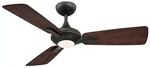 Mykonos Indoor/Outdoor 3-Blade Smart Ceiling Fan 52in Bronze with 3000K LED Light Kit and Wall Control works with iOS/Android, Alexa, Google Assistant, Samsung SmartThings, and Ecobee