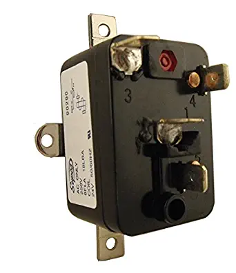 Supco 90290 General Purpose Fan Relay, 4 A Load Current, 24 V Coil Voltage, Single Pole Single Throw Contacts