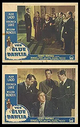 Blue Dahlia - Authentic Original 14x11 Movie Set Of Lobby Cards