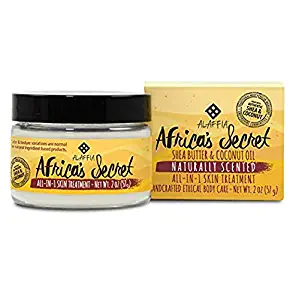 Alaffia - Africa's Secret, Handcrafted Multipurpose Cream to Help Moisturize, Soften, and Protect Skin with Shea Butter, Bee Propolis, Coconut and Baobab Oil, Fair Trade, Ethically Crafted, 2 Ounces