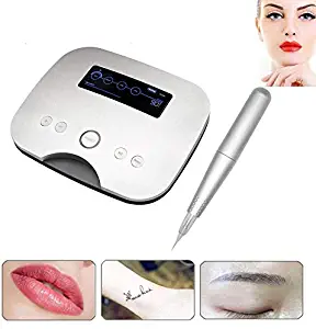 WOFEI Professional Tattoo Machine Pen Electric Eyebrow Lip Eyeliner Tattoo Pen for Semi-Permanent Makeup Microblading Liner Shader Permanent Makeup Digital Pen