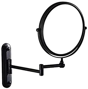 GURUN Two-Sided Swivel Wall Mounted Makeup Mirror With 7X Magnification,Oil-Rubbed Bronze,M1207O(8'',7XMagnification)