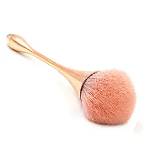 Large Powder Mineral Brush，Foundation Makeup Brush,Powder Brush and Blush Brush for Daily Makeup (Rose Gold)