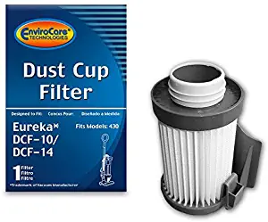 EnviroCare Premium Replacement Vacuum Cleaner Dust Cup Filter for Eureka Style DCF-10/DCF-14 Uprights, White