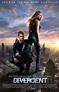 Divergent (2014) 12X18 Movie Poster (THICK) - Shailene Woodley, Kate Winslet, Theo James