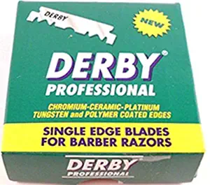 Derby Professional Single Edge Razor Blades, 100 Count (Pack of 2)