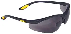 Dewalt DPG59-220C Reinforcer Rx-Bifocal 2.0 Smoke Lens High Performance Protective Safety Glasses with Rubber Temples and Protective Eyeglass Sleeve