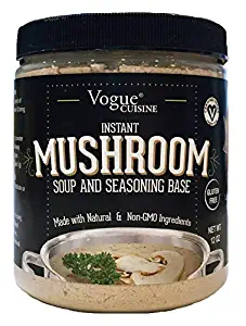 Vogue Cuisine Mushroom Soup & Seasoning Base - Low Sodium & Gluten Free (12 oz)