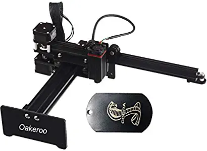 Oakeroo Desktop Laser Engraver 7W Laser Engraving Machine DIY Art Craft La-ser Logo Mark Printer Mini Carver Wood Engraving APP Control for Mac Android Optical Power 2.5W