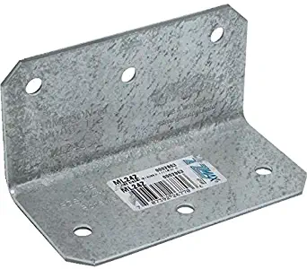 Simpson Strong Tie ML24Z ZMAX Galvanized 12-Gauge 2 in. x 4 in. Medium L-Angle 15-per Box