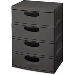 Sterilite 4-Drawer Cabinet Made of Heavy-Duty Plastic