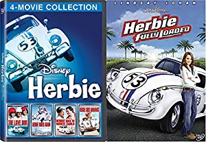 Then & Now Herbie 5 Movies Fully Loaded Collection Disney Love Bug/Rides Again/Monte Carlo/Bananas Film Bundle