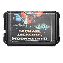 Michael Jackson's Moonwalker 16 bit Game Cartridge Game Card for Sega MegaDrive PAL NTSC - Retro Games Accessories Cartridge For Sega - 1 x Michael Jackson's Moonwalker Game Card
