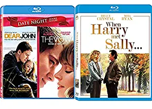 Then Now Romance Movies When Harry Met Sally Blu Ray & The Vow & Dear John Channing Tatum & Rachel McAdams Triple Love Date Bundle 3 Set
