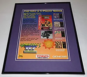 Gauntlet IV 1993 Sega Genesis 11x14 Framed ORIGINAL Advertisement Tengen