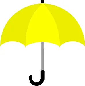 Yellow Umbrella - How I Met Your Mother (Size W8.2 x H8.3 Centimeter) Car Motorcycle Bicycle Skateboard Laptop Luggage Vinyl Sticker Graffiti Decal Bumper Sticker