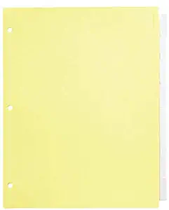 Office Depot Insertable Dividers With Tabs, 8 1/2in. x 11in, Clear, 8-Tab, Pack Of 4 Sets, 11283