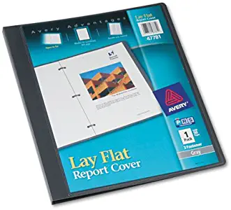 Lay Flat Report Cover, Flex Fastener, Letter, 1/2