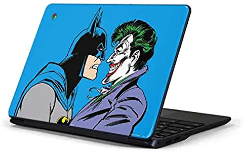 Skinit Decal Laptop Skin for Chromebook 3 11.6in 500c13-k01 - Officially Licensed Warner Bros Batman vs Joker - Blue Background Design