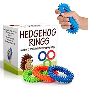 Sensory Ring and Fidget Toy | Soft, Flexible Ring and Rubber Spikes | Helps Reduce Stress and Anxiety| Promotes Focus and Clarity | Children, Youth, Adults Sensory Toys